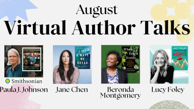August virtual author talks