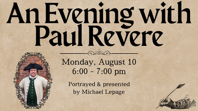 An evening with paul revere