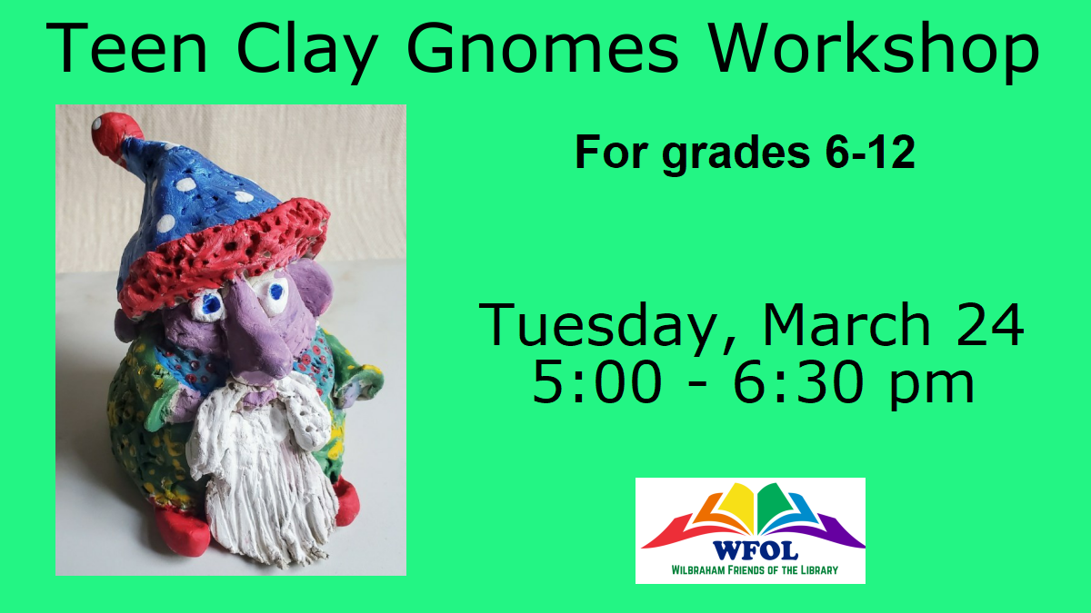 teen clay gnome program, picture of a colorful gnome